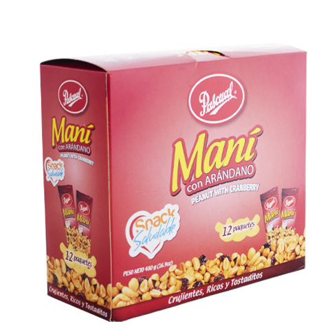 Maní con Arándanos EXH 12 UND 40G